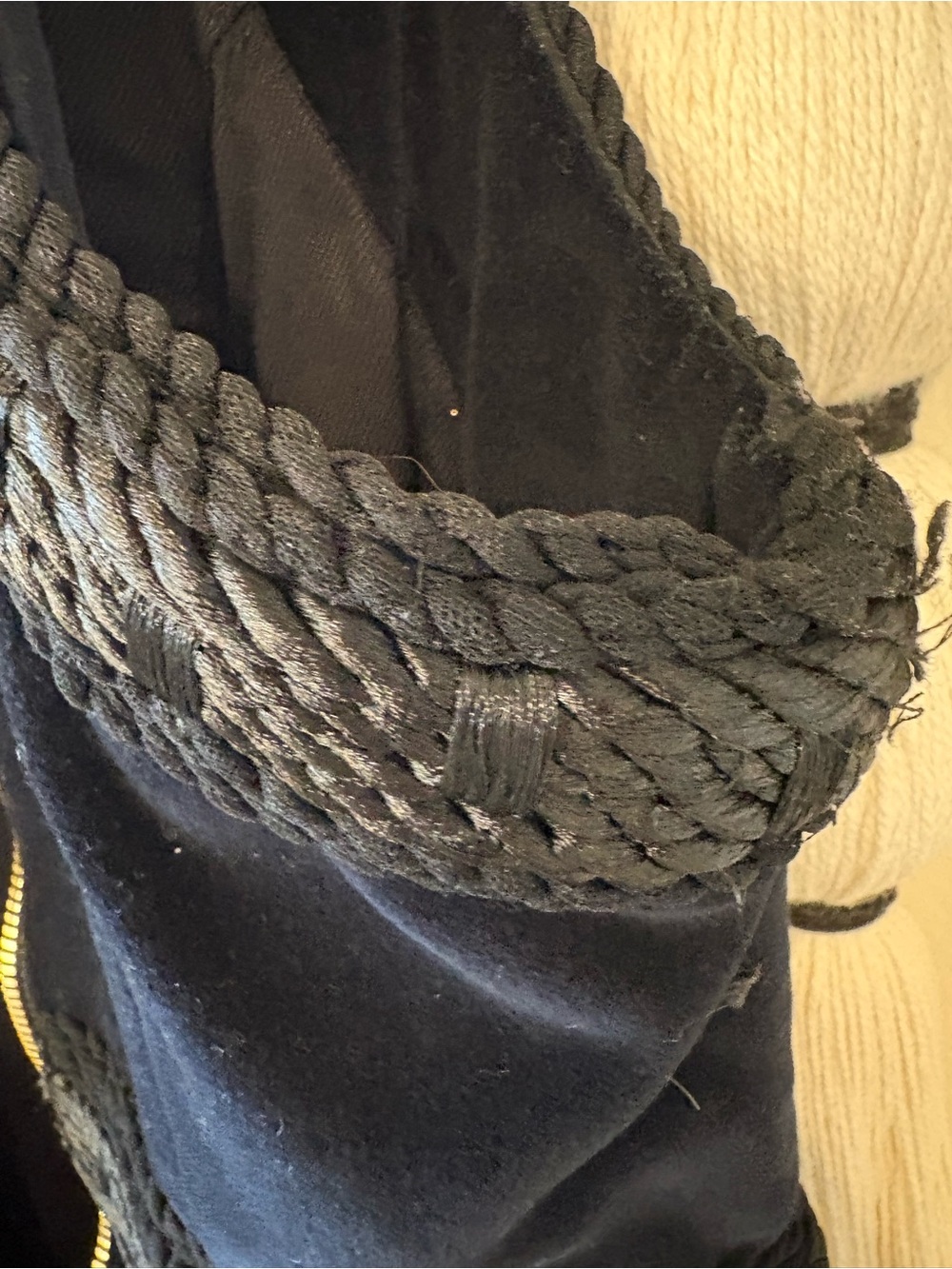 Rare Balmain x H&M Runway Black Woven Panel Dress - Picture 6 of 11